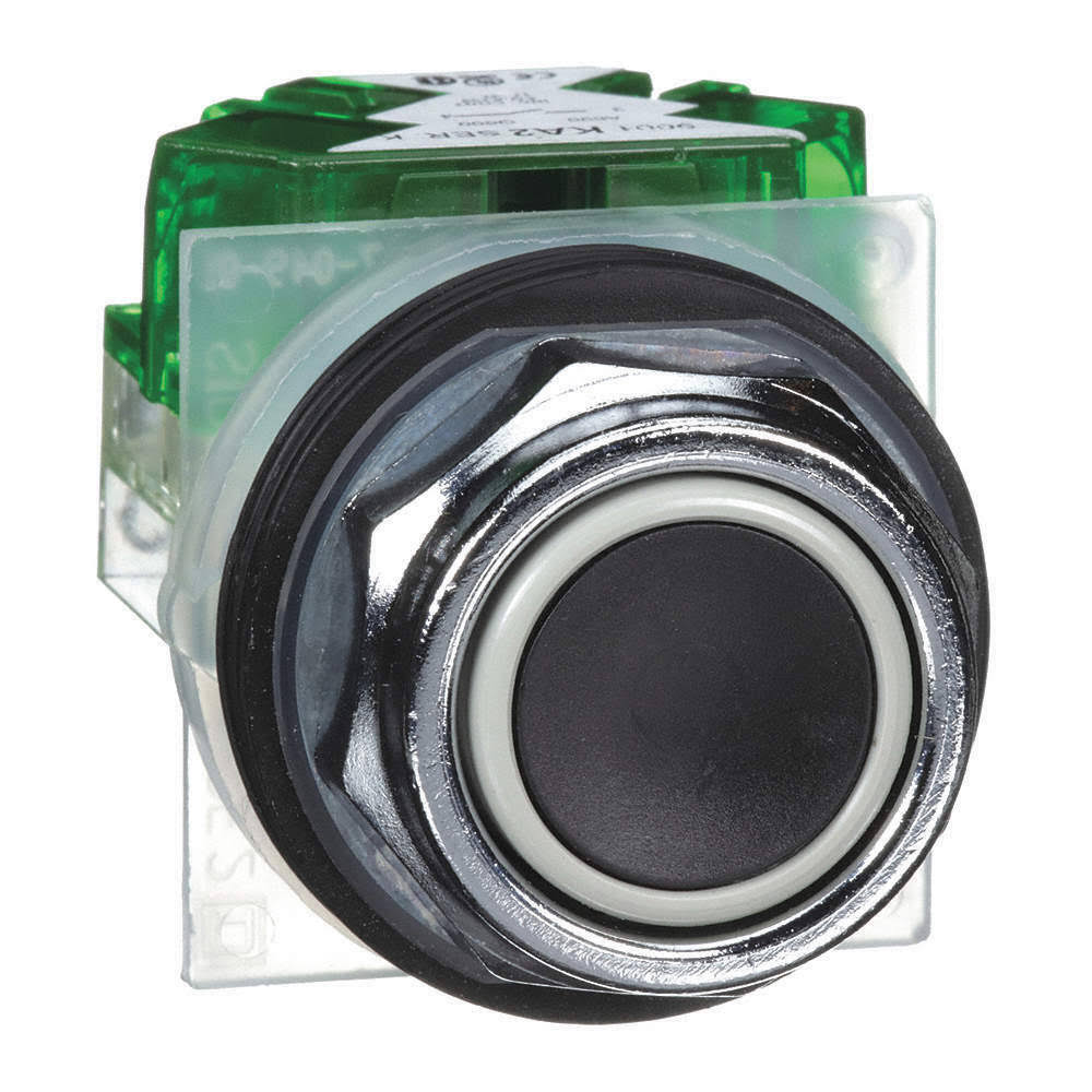 30Mm Black Non-Illuminated Push Button E30256