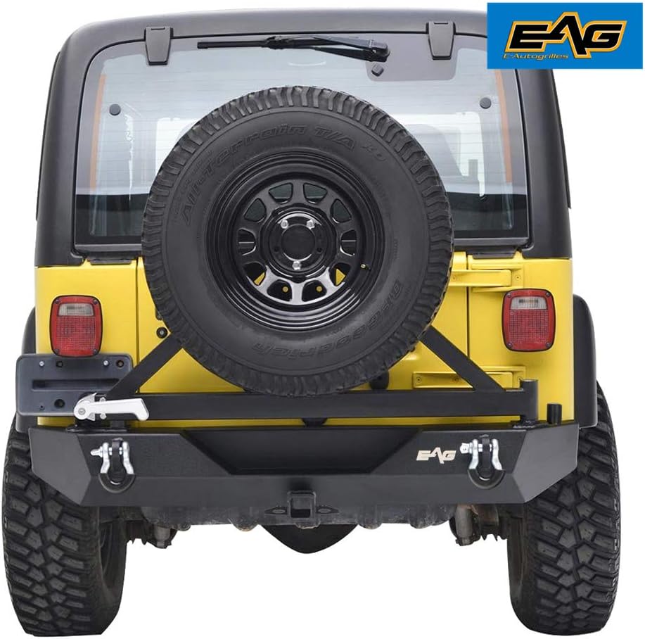 Steel Rear Bumper with Tire Carrier B6544