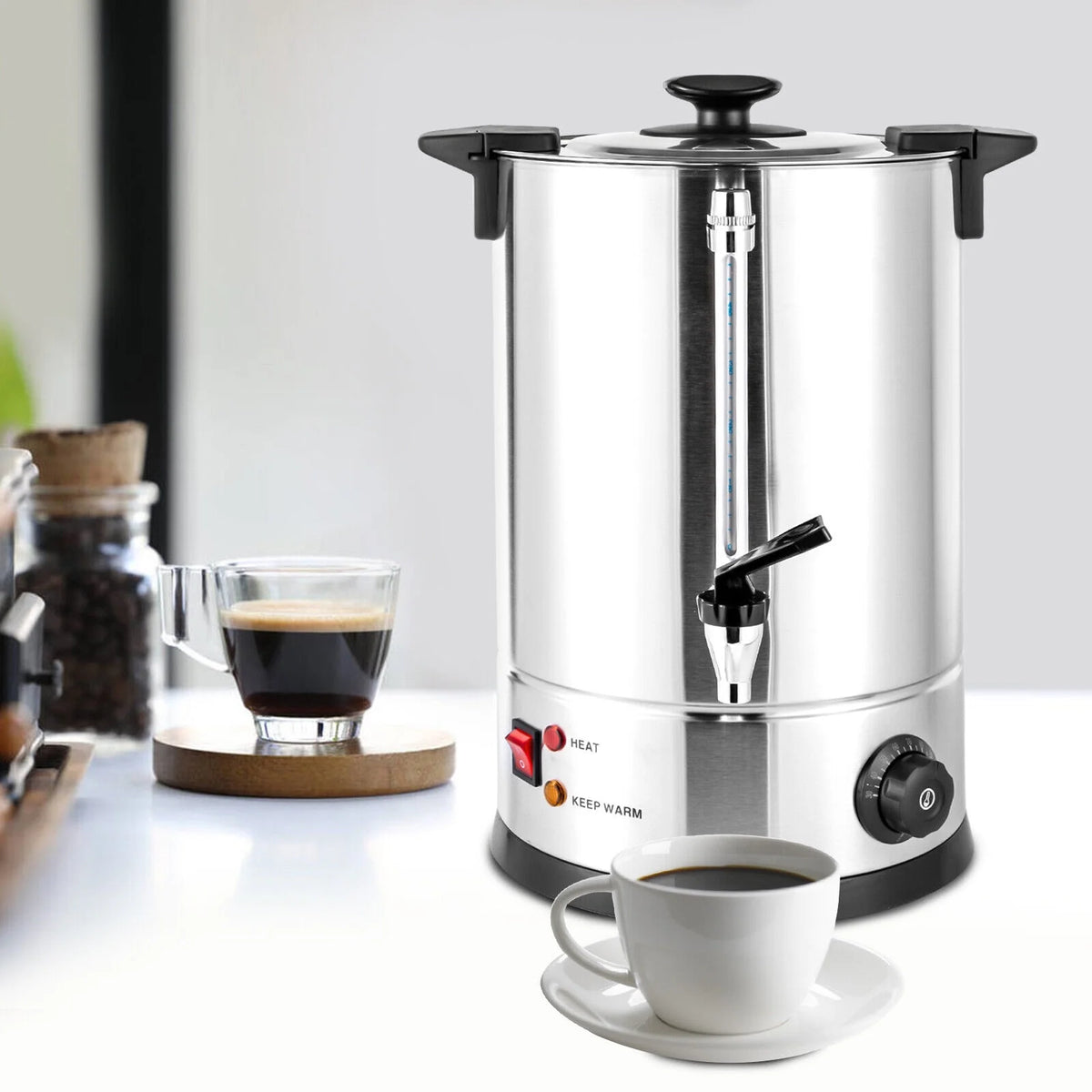 12L Stainless Steel Coffee Urn B136