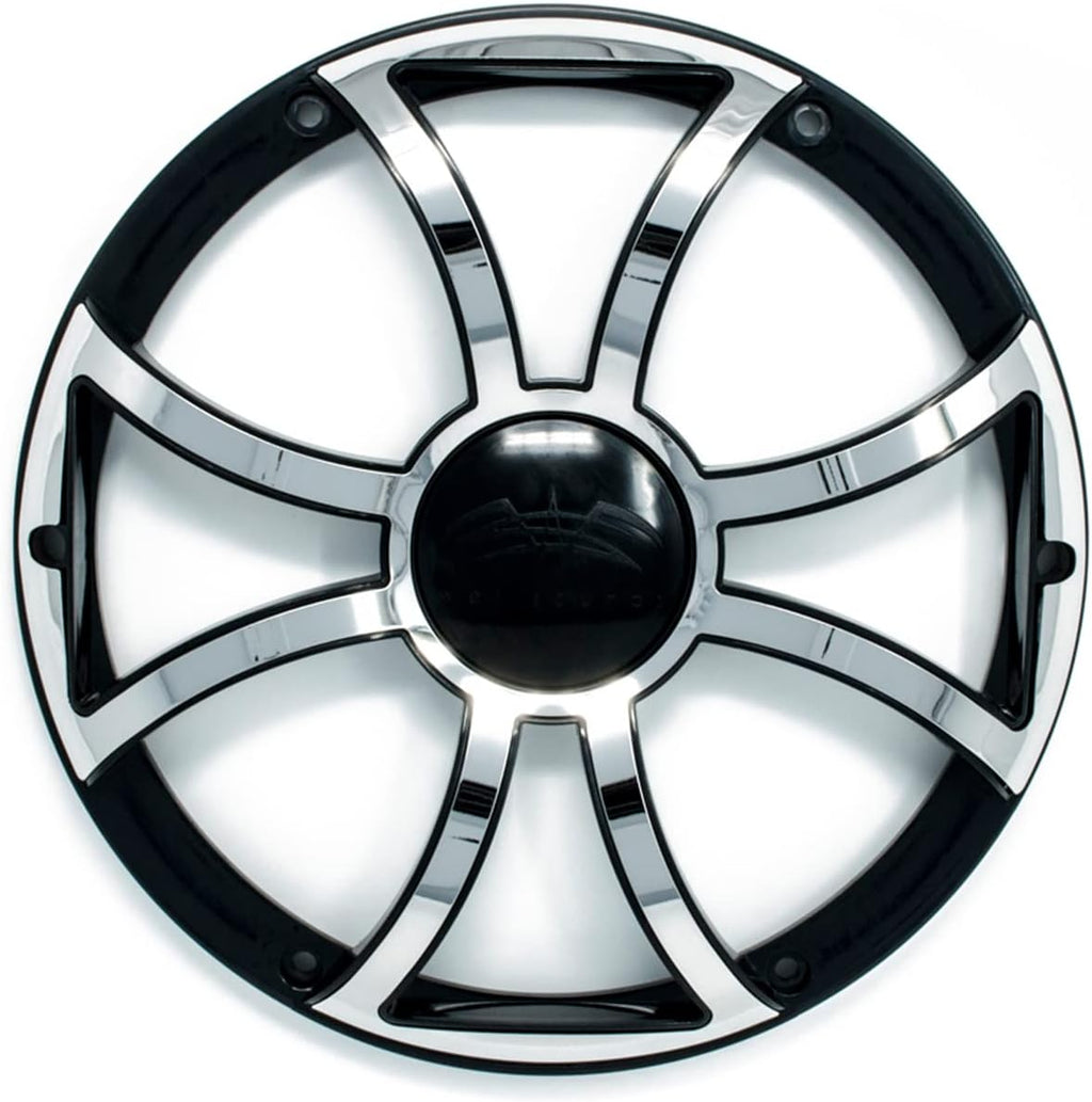 8" Black 4-Ohm Subwoofer with Subwoofer Grill with RGB LED kit C7731