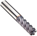 Carbide Square Nose End Mill, TiAlN Finish, 5 Flutes, 45 Degree Helix B7666