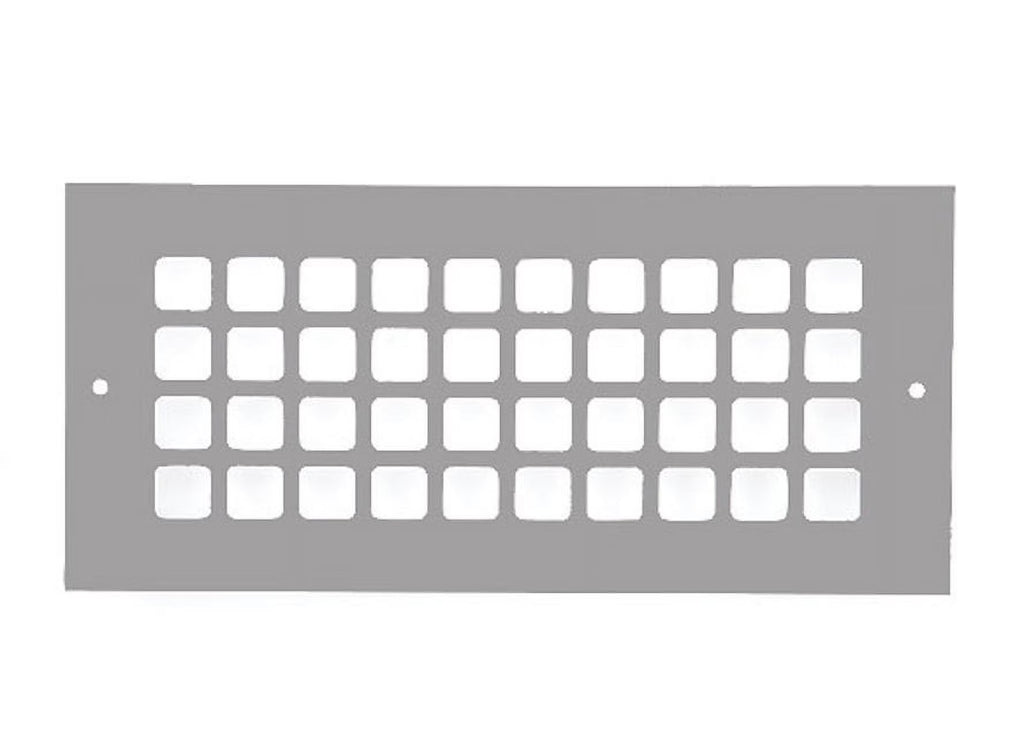 Grey 4" X 10" Floor Grille T450685