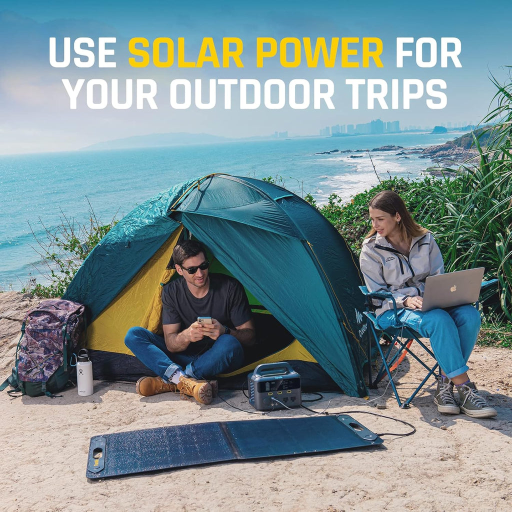 100W Portable Foldable Solar Panel Kit with Adjustable Kickstand K823