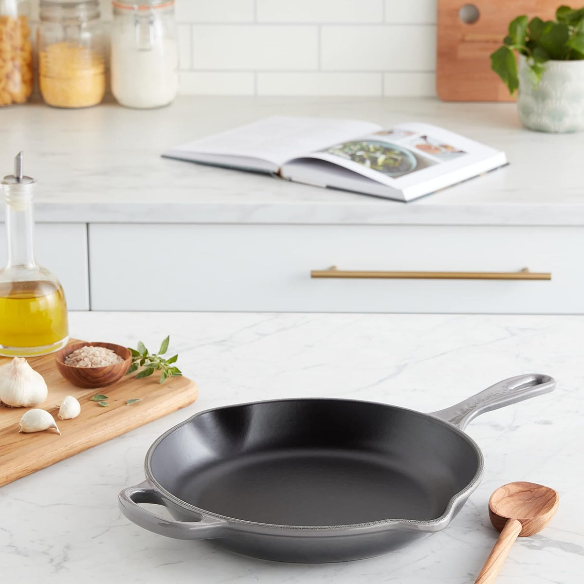 Deep Teal Cast Iron Skillet C54632