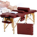 Portable Foldable Massage Table with Carry Case, Cream M3973