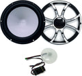 8" Black 4-Ohm Subwoofer with Subwoofer Grill with RGB LED kit C7731