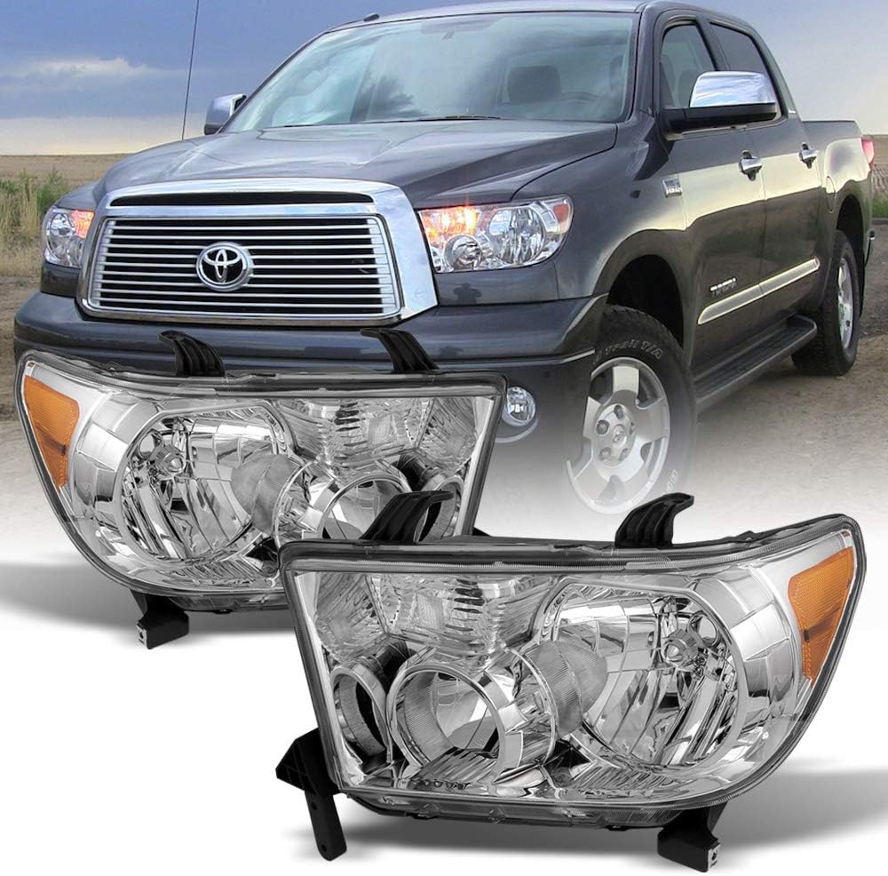 2007-2013 Toyota Tundra 2008-2017 Sequoia Headlights Driver + Passenger Side S520943