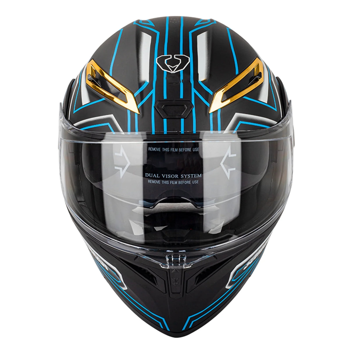 Motorbike Helmet with Dual Visor H360416