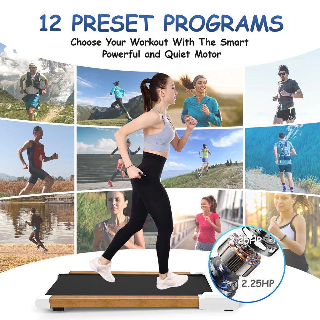 Portable Mini Treadmill 265 lbs Capacity with Remote Control O18415