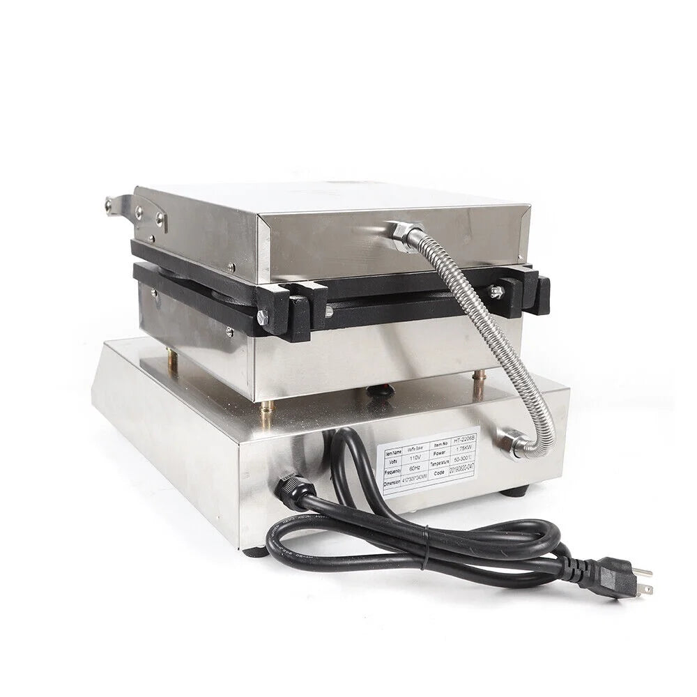 1750W Electric Nonstick 4pcs Round Waffle Maker Machine with Timer L10194