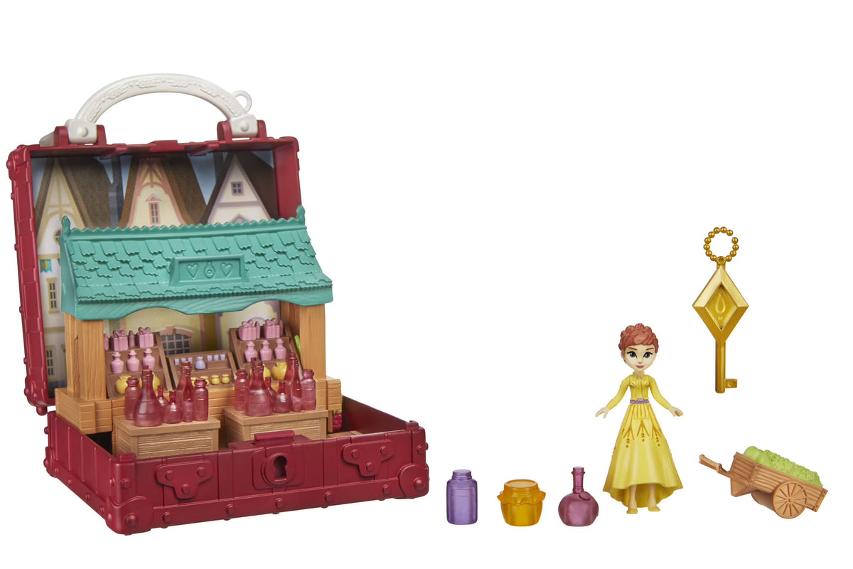 Frozen 2 Portable Pop-up Village Playset with Anna Doll M560356