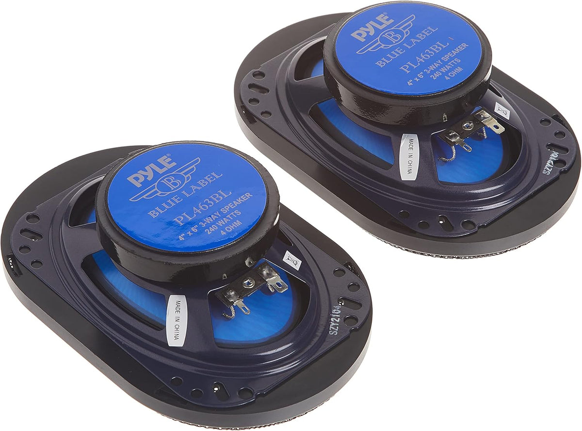 4'' x 6'' Three Way 240 Watt Car Speaker System N368804