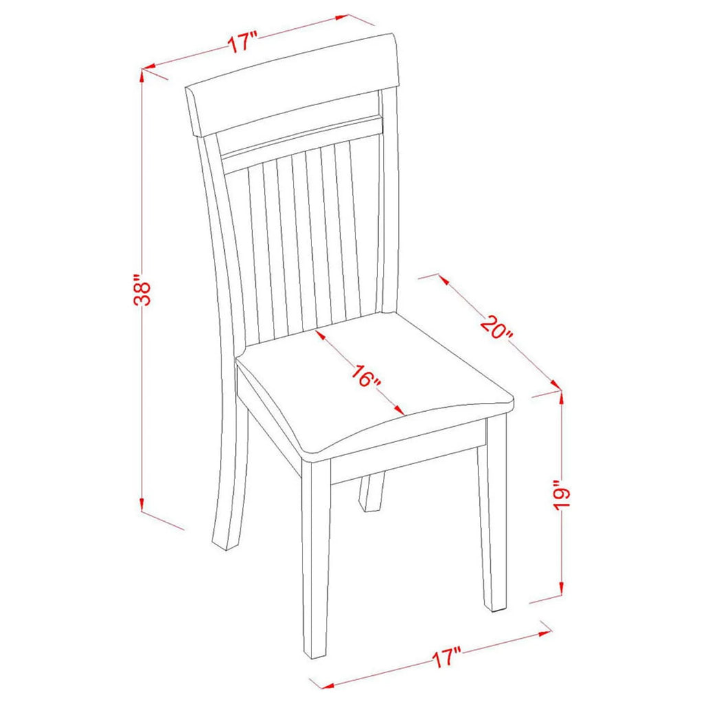 Antique 5-piece Dining Set with Leather Chairs Q6619