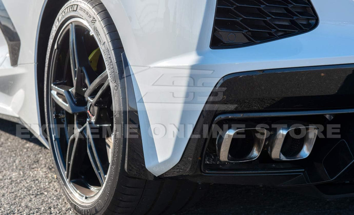 GM Factory XL Extended Style Painted Carbon Flash Metallic Rear Side Splash Guards Mud Flap Pair B33445