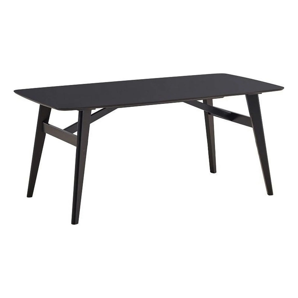 71 Inch Black Wood Dining Table S41264