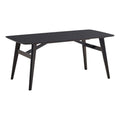 71 Inch Black Wood Dining Table S41264