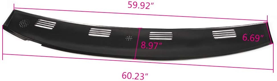 ABS Plastic Dash Cover Cap Black Pack of 2 N47357