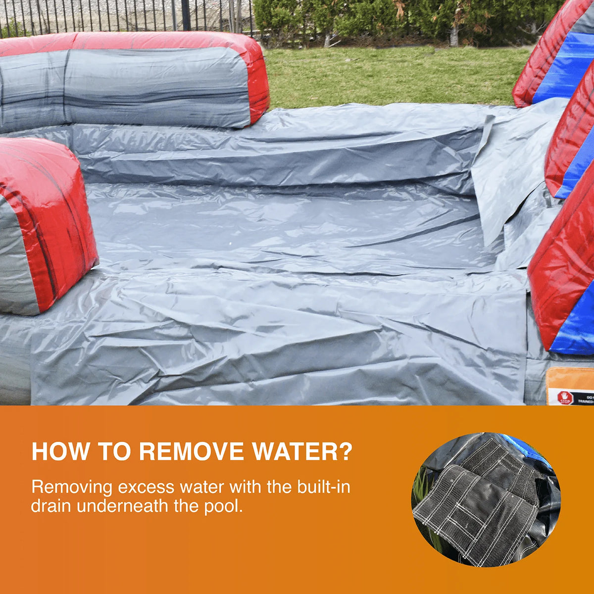 Inflatable Water Slide with Splash Pool J252193