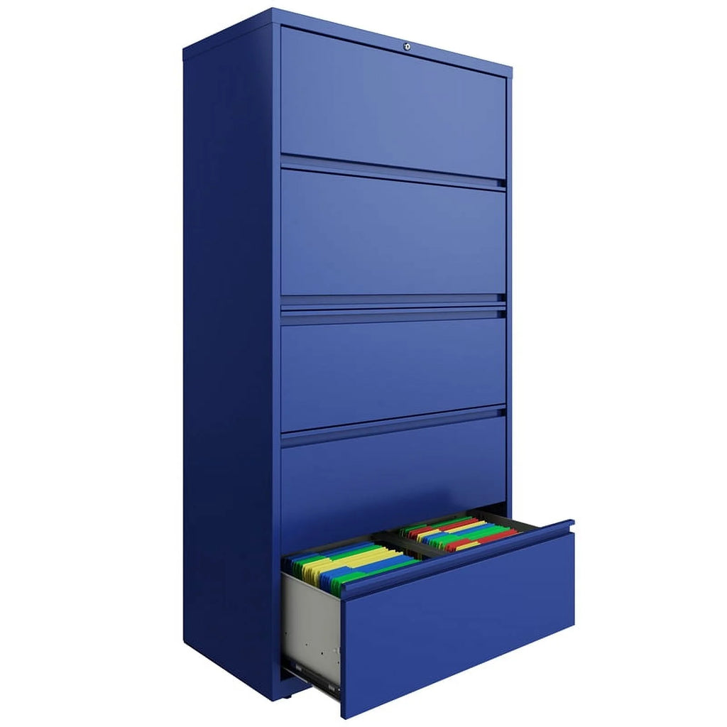 36" Metal Lateral File Cabinet with 5 Drawers T624073