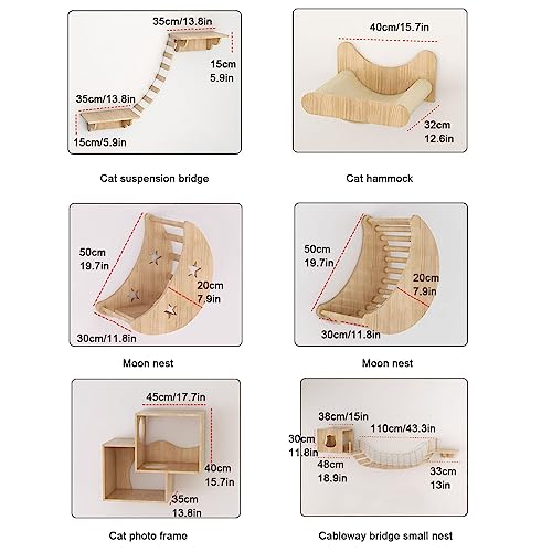 Solid Wood Cat Climbing Frame Set L616175