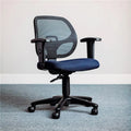 Blue Mesh Office Chair with Arms X575