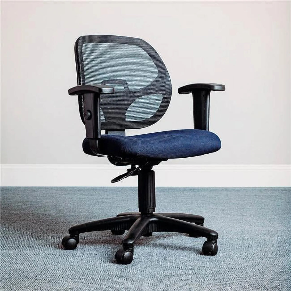 Blue Mesh Office Chair with Arms X575