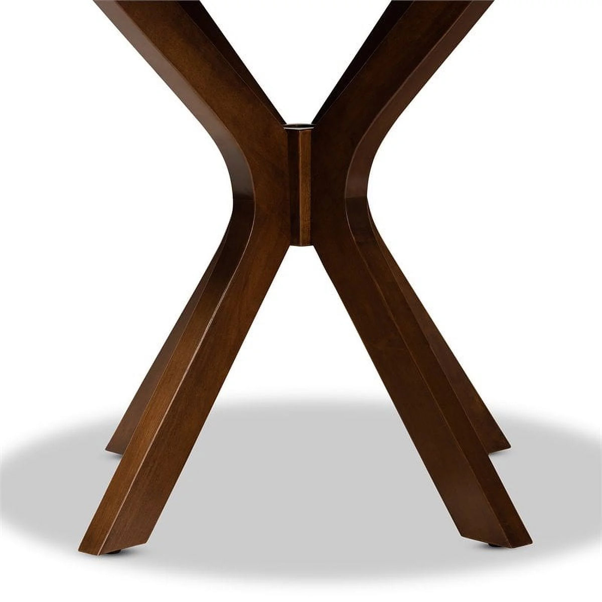 Mahogany Walnut Brown Round Wood Dining Table N7171