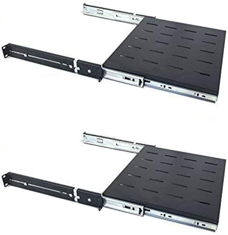 Heavy Duty Steel 19'' Wide Sliding Shelf, 2 Pack Q479