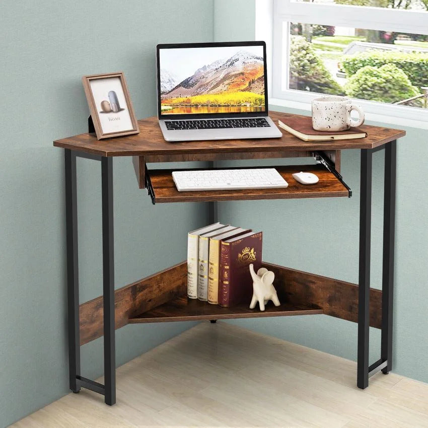 Brown Corner Computer Desk B452951
