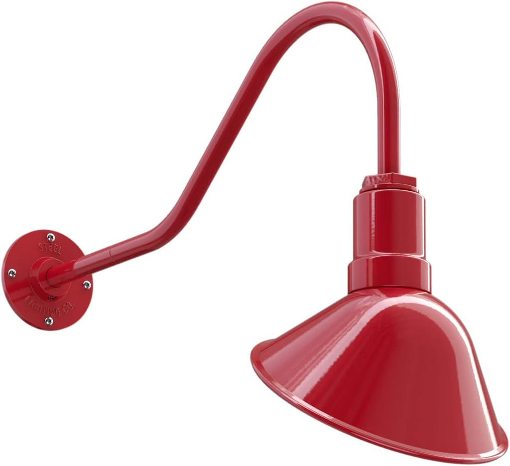 Galvanized Exterior 9 inch Dome 11 inch Gooseneck Store Sign Light H109