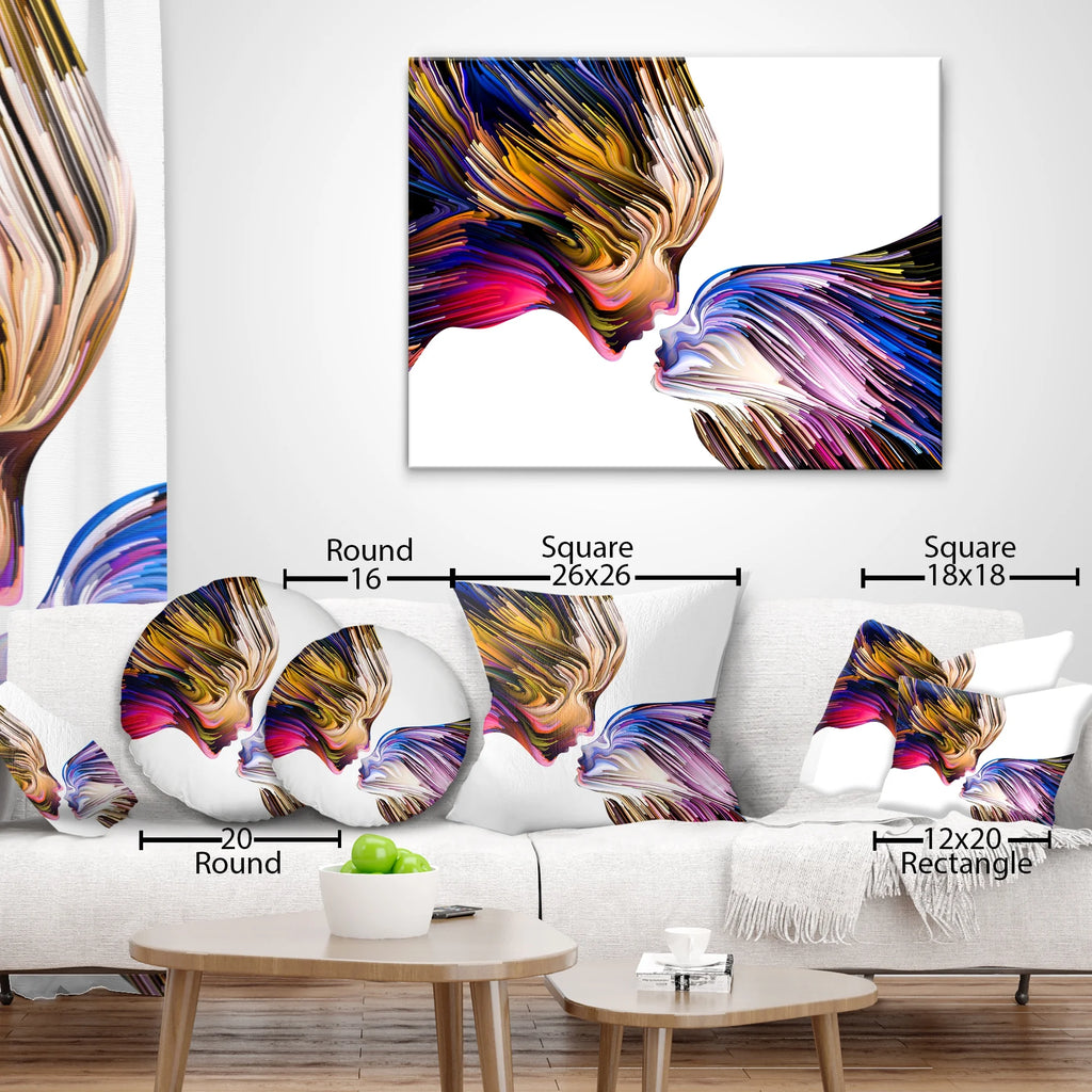 Light in Antelope Canyon Landscape Photo Throw Pillow D433340