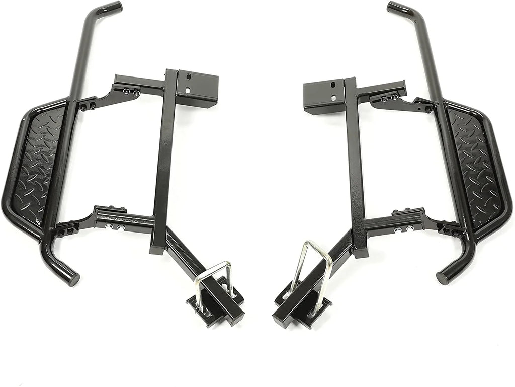 Black Steel Nerf Bars Step Down Kit O821