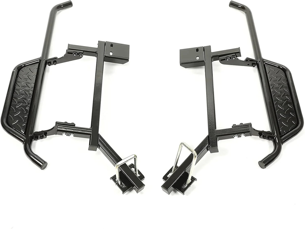 Black Steel Nerf Bars Step Down Kit O821