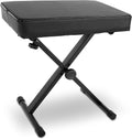 Adjustable Padded Bench Keyboard Piano Seat with Extra Thick Foam Cushion J9484