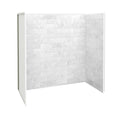 Marble Carrara Fiberglass/Plastic Composite Bathtub Wall Surround R646743