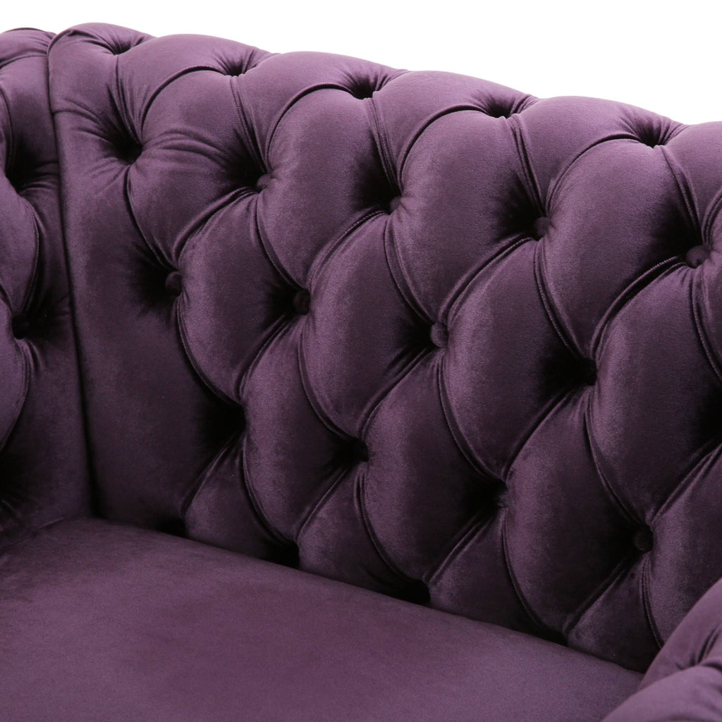 Dark Gray Velvet Club Chair L103069