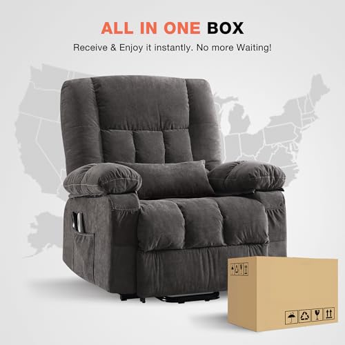 Power Lift Recliner Chair with Vibration Massage and Lumbar Heating U179219