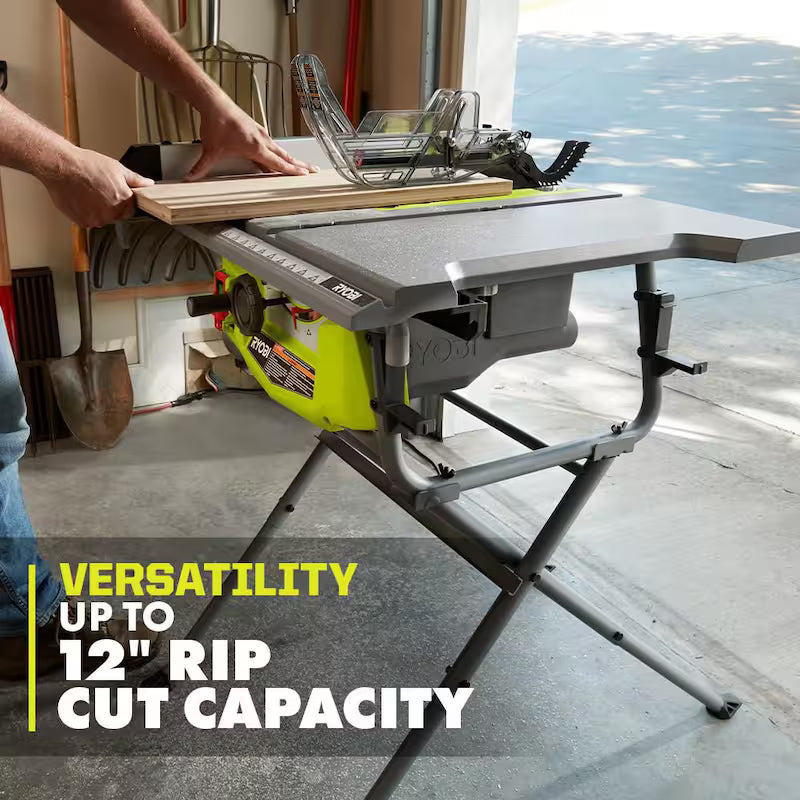 15 Amp 10 in. Compact Portable Table Saw with Folding Stand S201