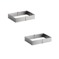3 1/4 inch Stainless Steel Adjustable Cake Ring U490