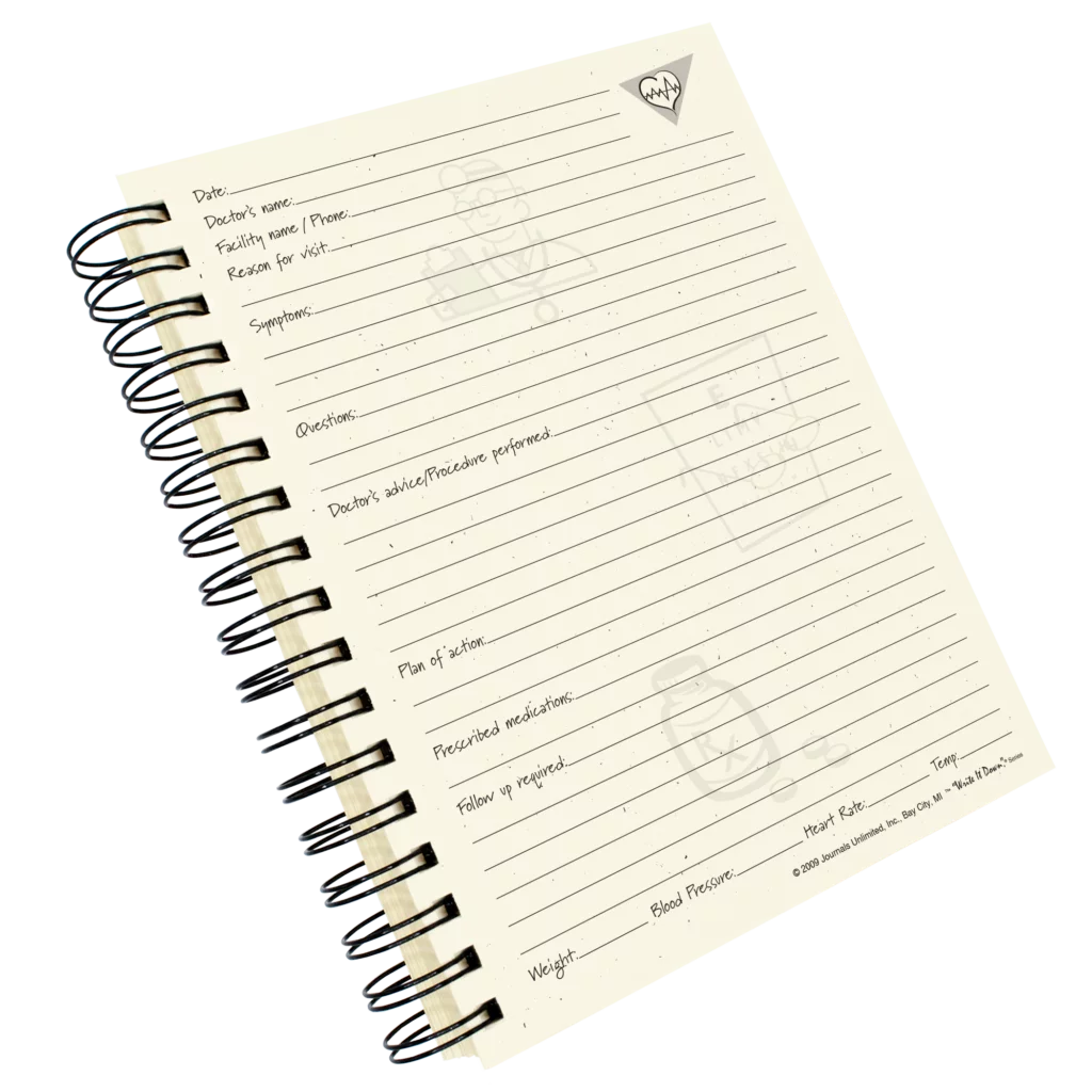 Medical Records Journal Log Book Kraft Hard Cover R61534
