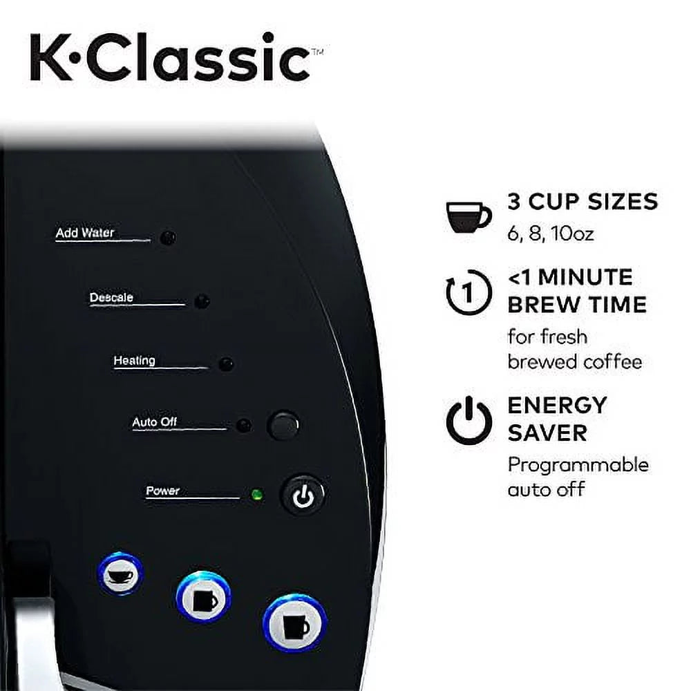 Black Single Serve Programmable Coffee Maker I87383