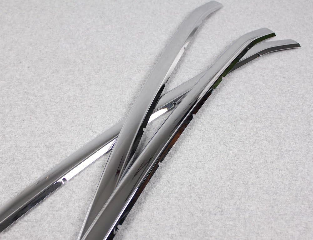 Chrome Front Grill Grille Cover Trim For Toyota Highlander 2014 2015 2016 -4PCS A78394