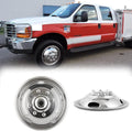 2pcs 19.5inch Front Polished Stainless Steel Dually Wheel Simulators Q3371