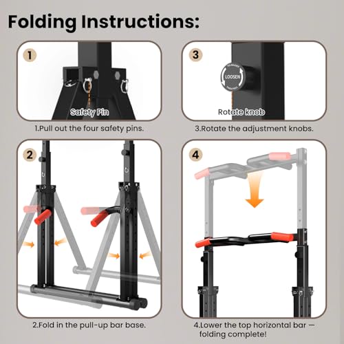 Foldable Pull Up Dip Station H88729