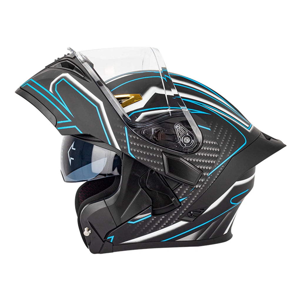 Motorbike Helmet with Dual Visor H360416