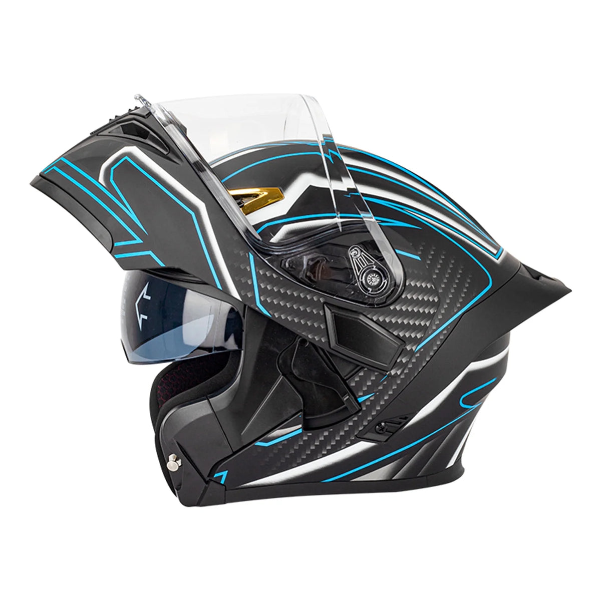 Motorbike Helmet with Dual Visor H360416