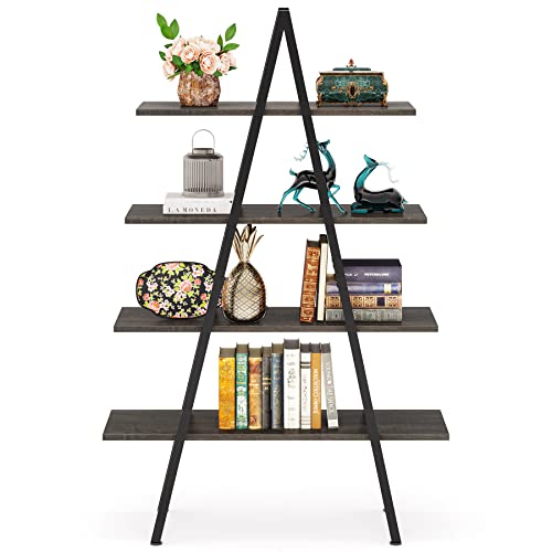 4-Tier Industrial Ladder Bookshelf G359268