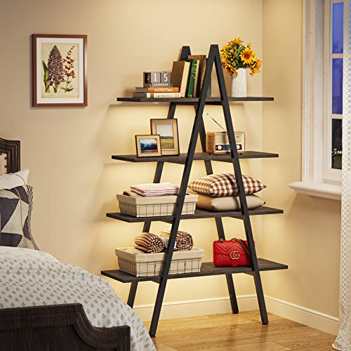 4-Tier Industrial Ladder Bookshelf G359268