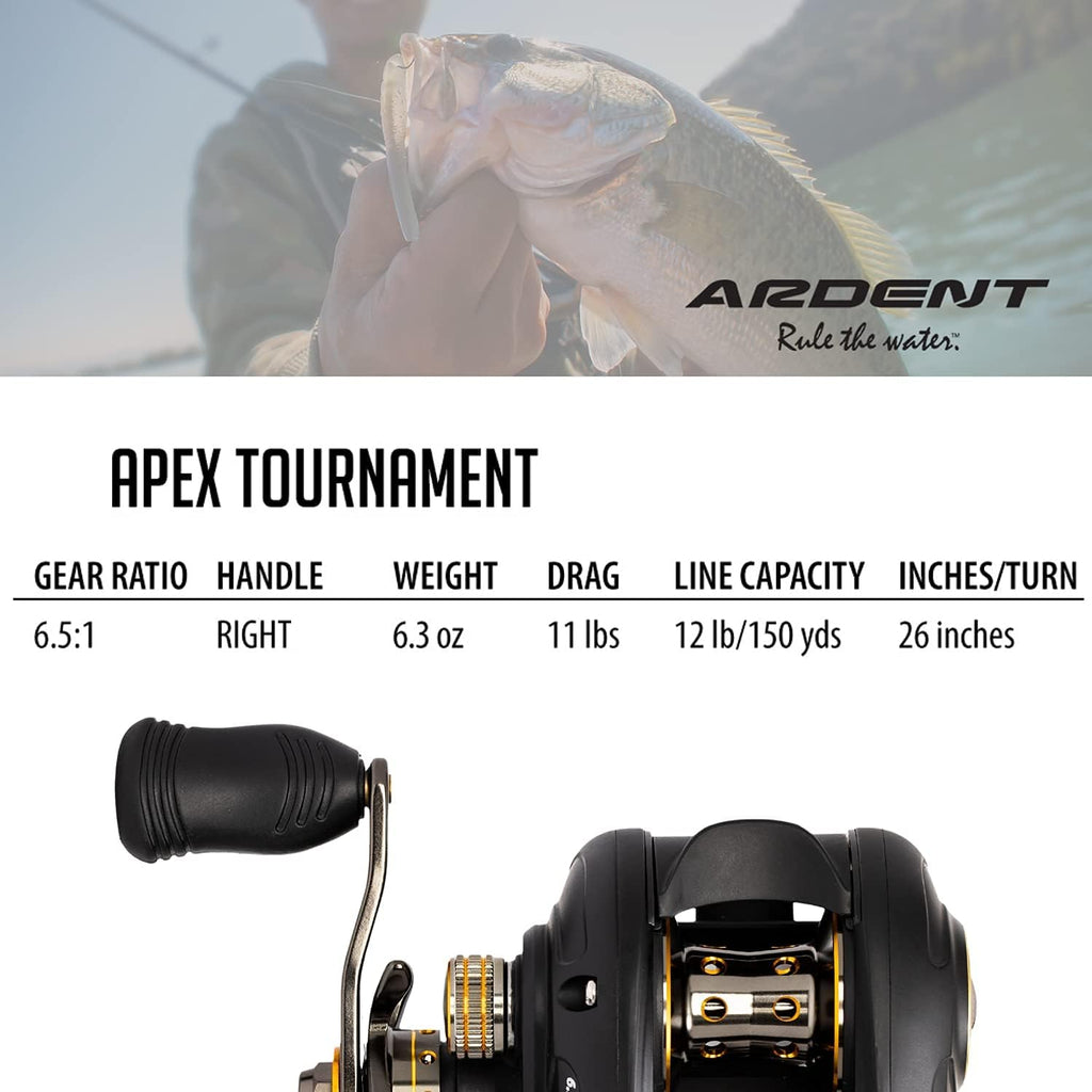 6.5:1 Gear Ratio 8+1 Bearing Aluminum Baitcasting Fishing Reel G881815