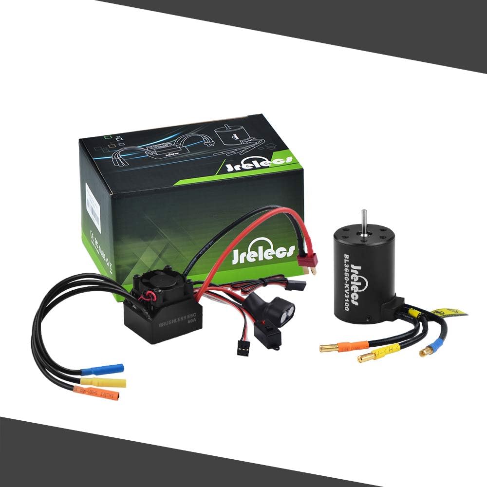 Waterproof 3650 3100KV Sensorless Brushless Motor with 60A Brushless ESC Z830193